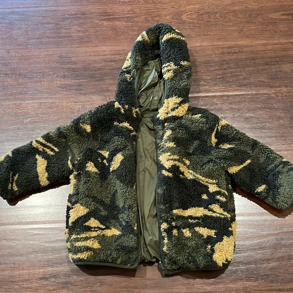 Old navy toddler boy reversible jacket - Picture 1 of 4
